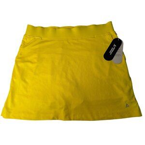 Bermuda Sands Womens Yellow Skort XL Wick Away Technology With Pockets